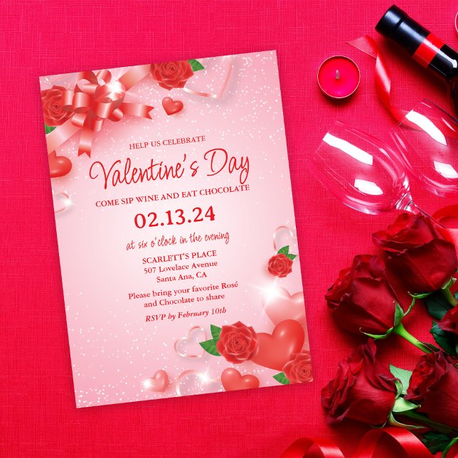 Invitación a la fiesta del Día de San Valentín (Subido por el creador)