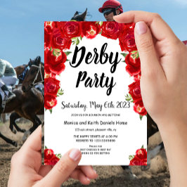 Invitación a la fiesta del Día Derby de la Carrera