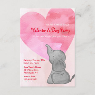Invitación a la fiesta del El día de San Valentín