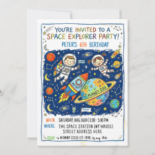 Invitación a la fiesta del explorador espacial