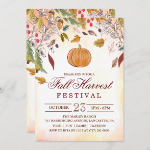 Invitación a la fiesta del Festival de la Cosecha 