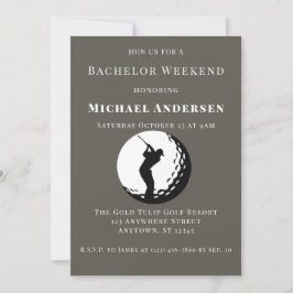 Invitación a la fiesta del fin de semana del solte