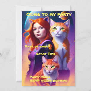 Invitación a la fiesta del gato espacial