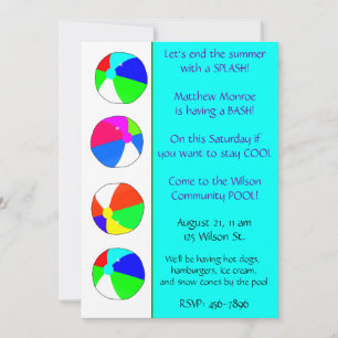 Invitación a la fiesta del grupo azul