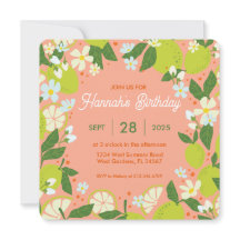 Invitación a la fiesta del jardín de cítricos - Di