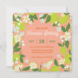 Invitación a la fiesta del jardín de cítricos - Di