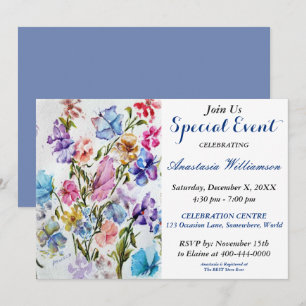 INVITACIÓN A LA FIESTA DEL JARDÍN DE MARIPOSAS