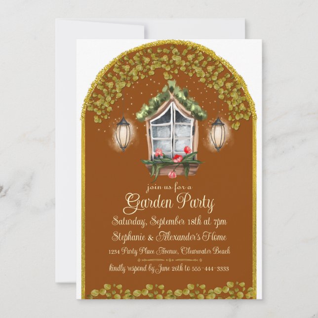 Invitación a la fiesta del jardín nocturno (Anverso)