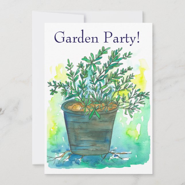 Invitación a la fiesta del Jardín Rosemario (Anverso)