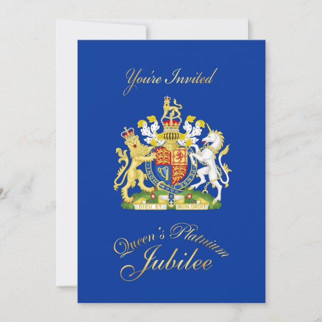 Invitación a la fiesta del Jubileo del Platenio de (Anverso)