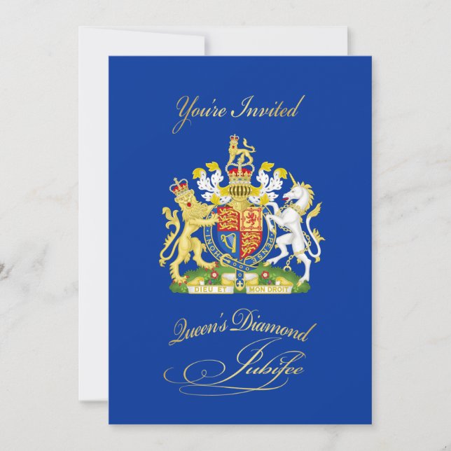 Invitación a la Fiesta del Jubileo Reina Diamante (Anverso)