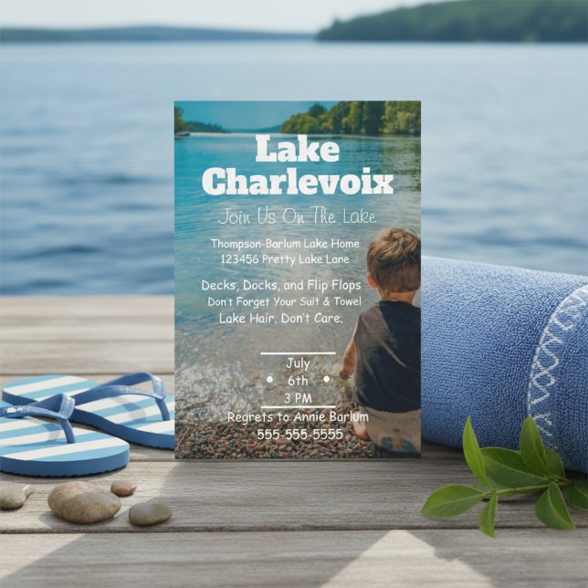 Invitación a la Fiesta del Lago (Grab your towel and head to the lake.)