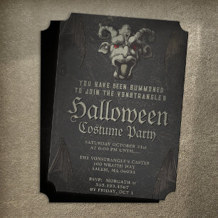 Invitación a la fiesta del Monstruo Scary Demon