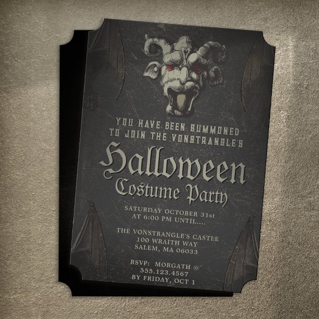 Invitación a la fiesta del Monstruo Scary Demon (Subido por el creador)