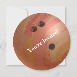 Invitación a la fiesta del Naranja de boliche