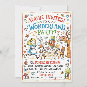 Invitación a la Fiesta del País de las Maravillas