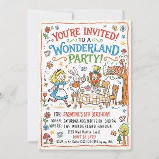Invitación a la Fiesta del País de las Maravillas