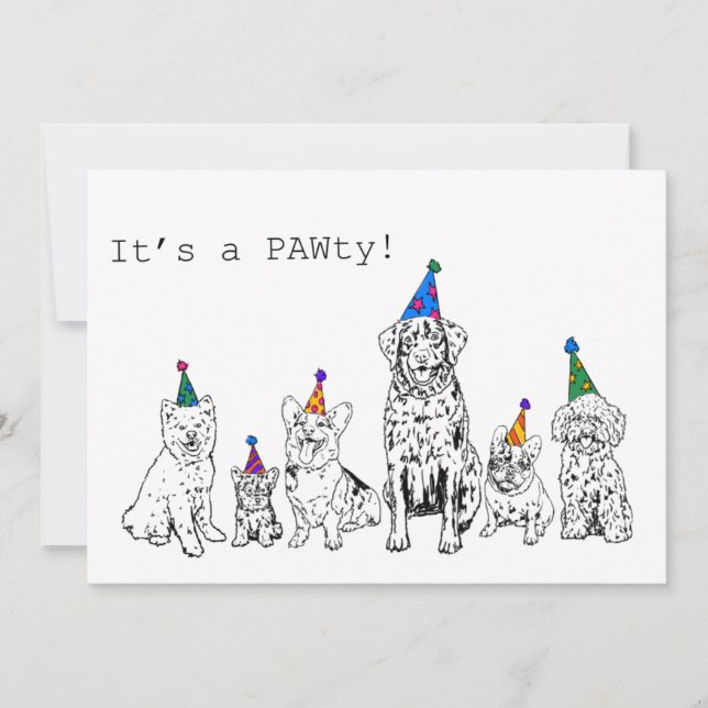 Invitación a la fiesta del perro (Anverso)