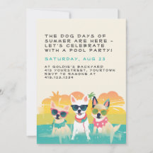 Invitación a la fiesta del perro de verano | PERSO