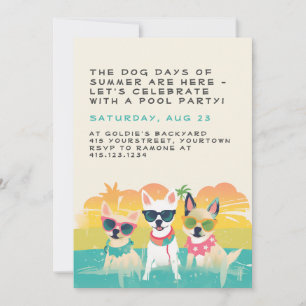 Invitación a la fiesta del perro de verano   PERSO