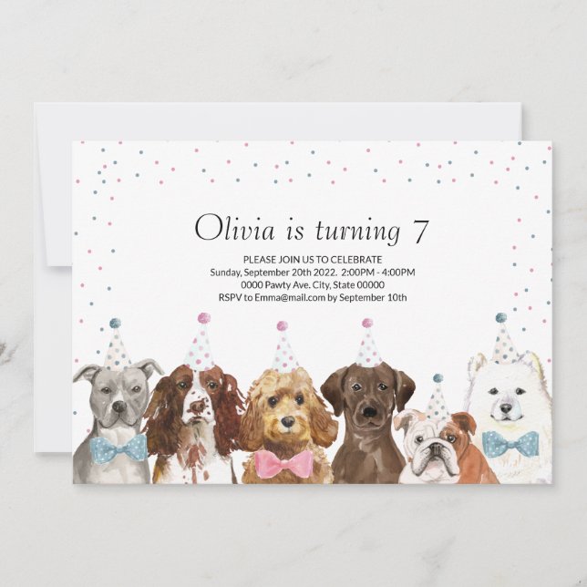 Invitación a la fiesta del perro, invitación al cu (Anverso)