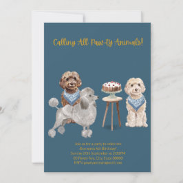 Invitación a la fiesta del perro, invitación al cu