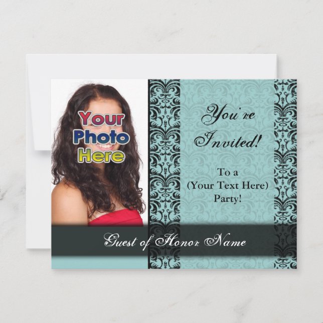 Invitación a la fiesta del Personalizado Bonito Az (Anverso)