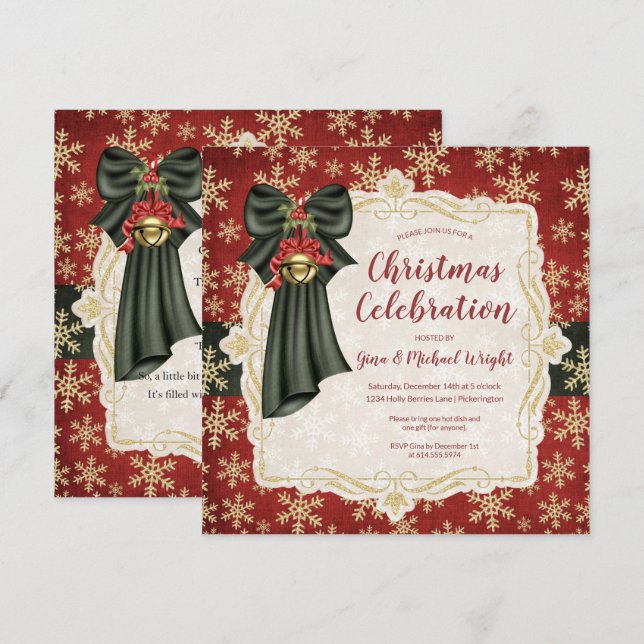 Invitación a la fiesta del poema de los Navidades  (Anverso / Reverso)