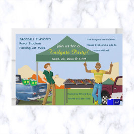 Invitación a la fiesta del portón trasero editable