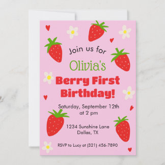 invitación a la fiesta del primer cumpleaños de Be