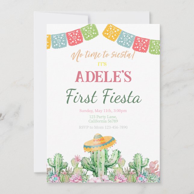 Invitación a la Fiesta del Primer Día de Fiesta (Anverso)