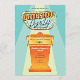 Invitación a la fiesta del programa de juegos