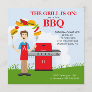 Invitación a la Fiesta del Rey del Grill