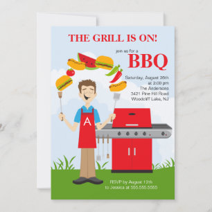 Invitación a la Fiesta del Rey del Grill