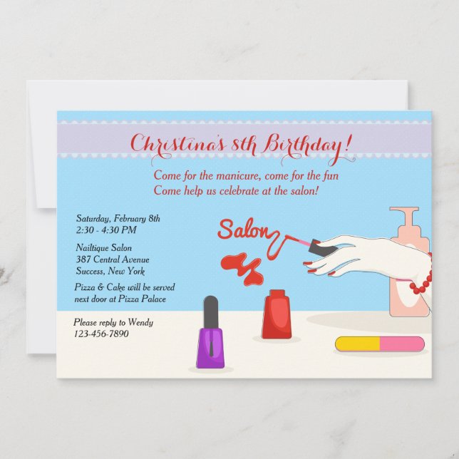 Invitación a la fiesta del salón (Anverso)