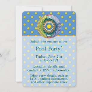 Invitación a la fiesta del sol de verano