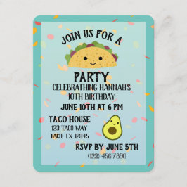 Invitación a la fiesta del taco