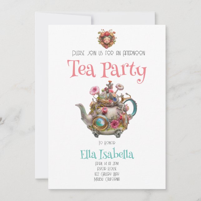 Invitación a la fiesta del té (Anverso)