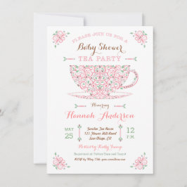 Invitación a la Fiesta del té de Baby Shower - Niñ