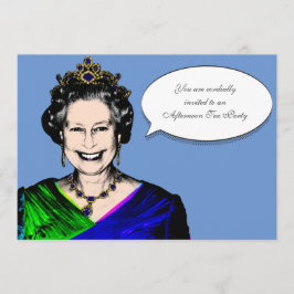 Invitación a la fiesta del té de la Reina Isabel I