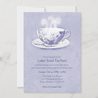 Invitación a la fiesta del té de Lavender