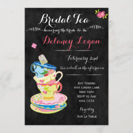 Invitación a la fiesta del té de novias