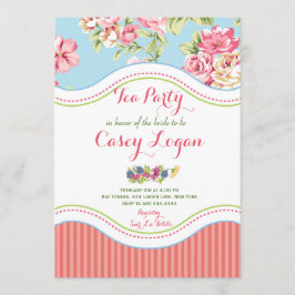 Invitación a la fiesta del té de novias