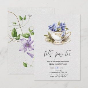 Invitación a la fiesta del té de pera
