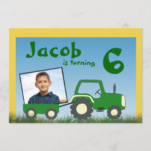 Invitación a la fiesta del tractor: Foto en Cart