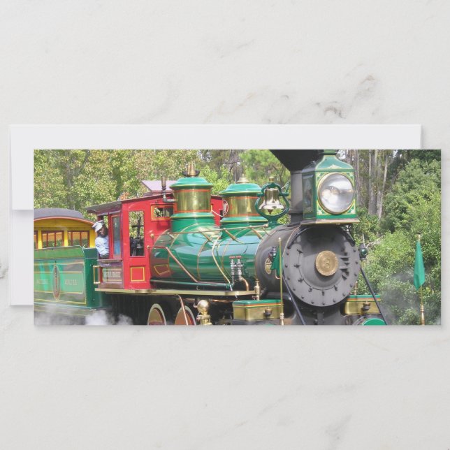 Invitación a la fiesta del tren de vapor (Anverso)