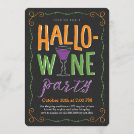 Invitación a la fiesta del vino de Halloween