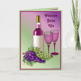 Invitación a la fiesta del vino y la uva