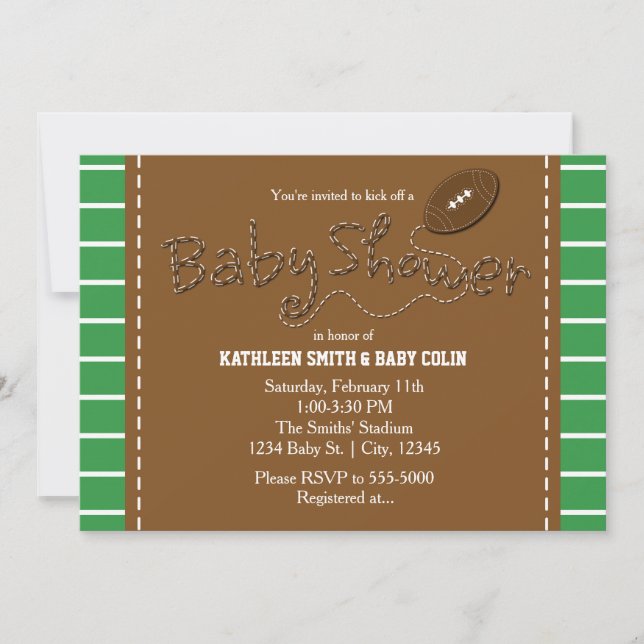 Invitación a la fiesta deportiva de fútbol america (Anverso)