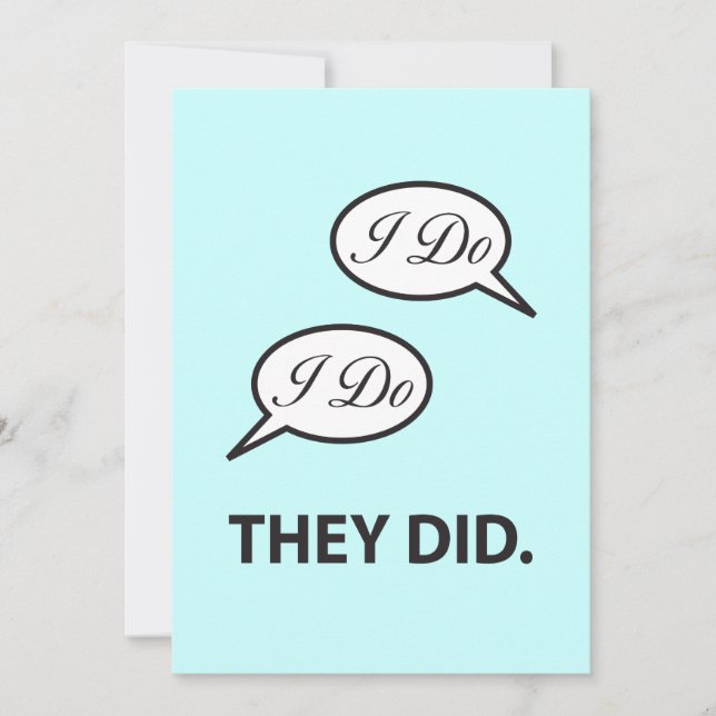 Invitación a la Fiesta Después de la Boda Yo Me Ca (Anverso)